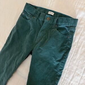 Crewcuts Green Corduroy Pants Boys Youth Size 10 Trousers Cords Fall Straight